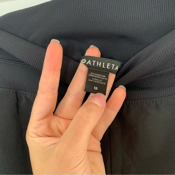 Athleta black side panel jogger pants 18 - Picture 6 of 9